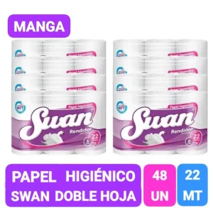 MANGA PAPEL HIGIENICO SWAN22MT X 48 ROLLOS